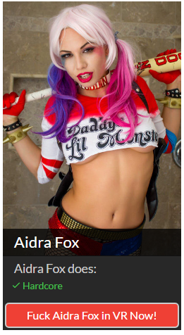 Aidra Fox sexy cosplay Harley Quinn pornstar