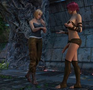 Futanari Princess was found by scientist