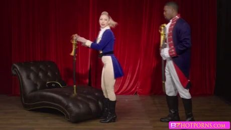 Bigtits blonde Katie Morgan fucks and sucks bbc at theater