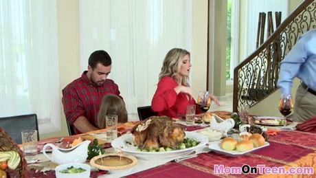 Black big cock lover targeted beautiful mommy with perky teen daughter