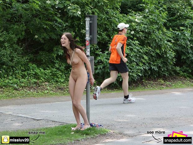 Handcuffed to a pole
