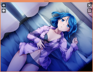 Nikki laying in her underwear