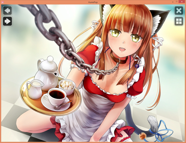 Momo offering tea