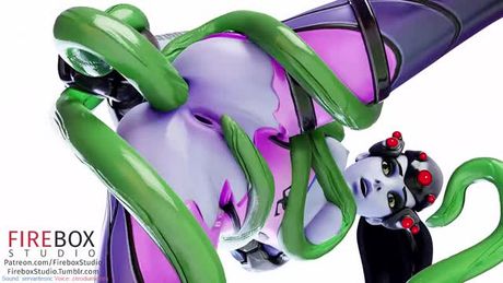 Widow getting fucked by tentacles