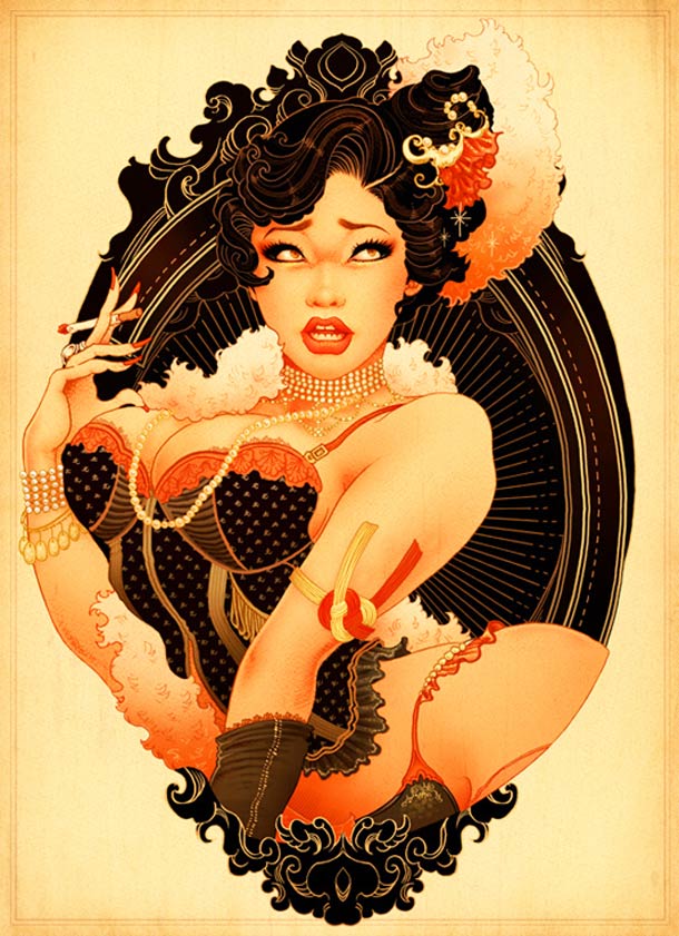 lacive pin up