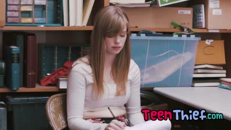 Pale Teen Thief Dolly Leigh Gets Stripped And Fucked By Muscled Man