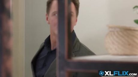 Blonde babe in stockings and heels gets drilled beyond words