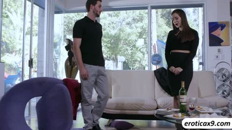 Brunette beautiful Cassidy Klein in a hot forbidden sex