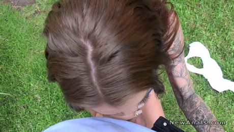 Tattooed gf begging for anal sex