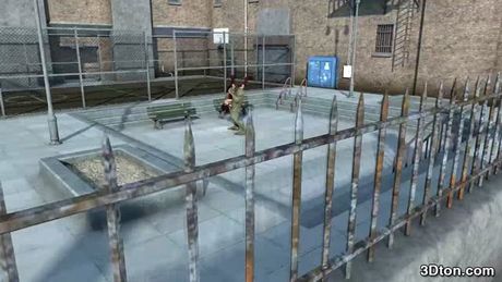 Big titted babe fucked by green HULK