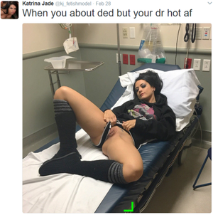 Sick and at the hospital…zero fuck given