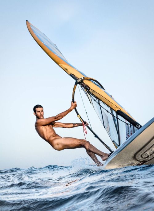 wind surfer nude