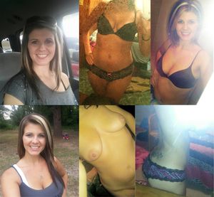 sexy brunette in a collage