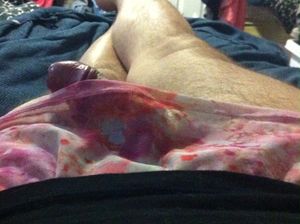 My clit right before my dildo makes me cum