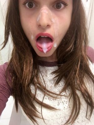 teen first cum selfie
