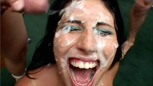 Canadian MAKAYLA COX eats 9 cumshots - Sperm Cocktail pic 2