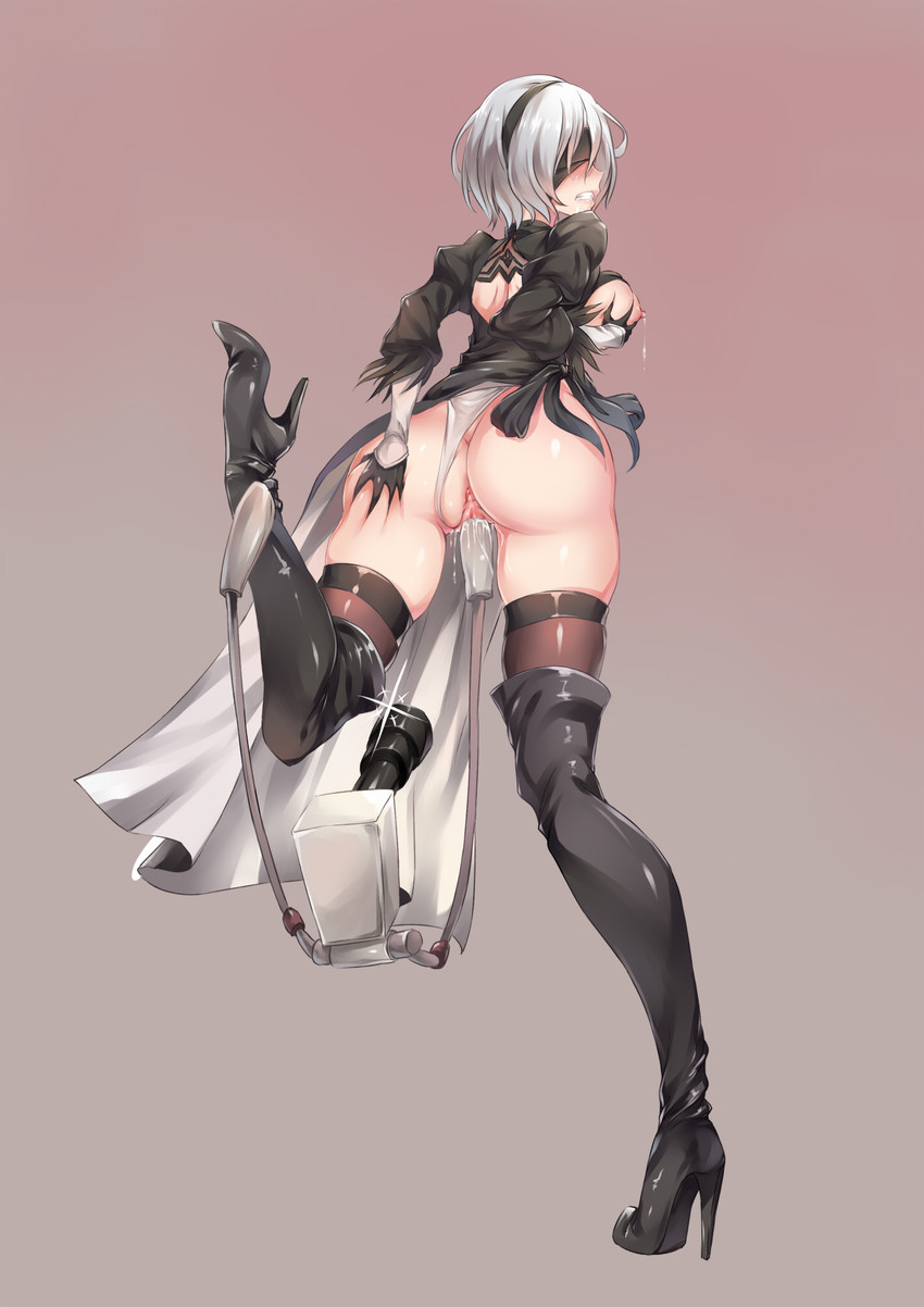 pod and yorha no. 2 type b (nier (series) and nier automata) drawn by shinkaui