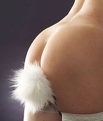 White and fluffy