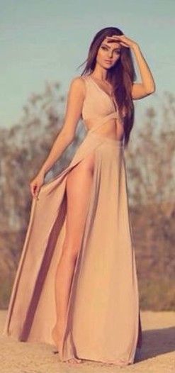 Peach dress
