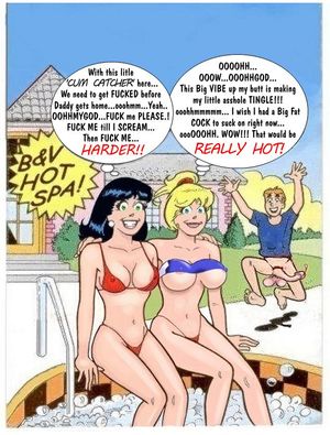 Betty and Veronica Bikini Hot-Tub Dreaming