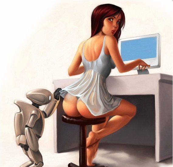 Peeping robot