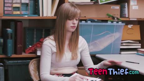 Shoplifter pays for her crime with her pussy