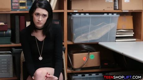 Tiny teen with an attitude caught stealing from a store
