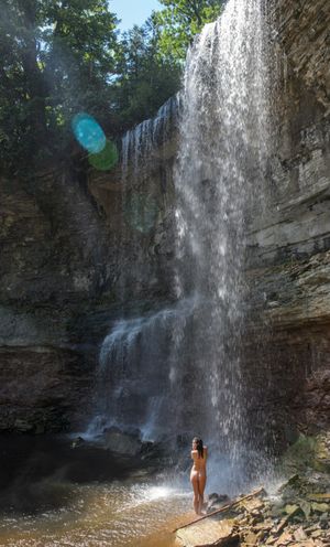 heavenlyaryans: “Nude In Waterfalls” by Renato Foti