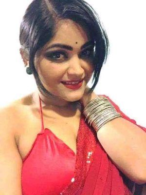 Indian sexy bitch in red dress