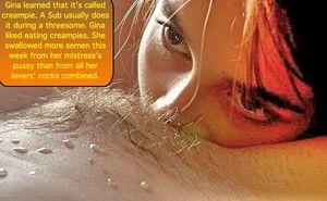 Gina Laps Up Lilly's Creampie