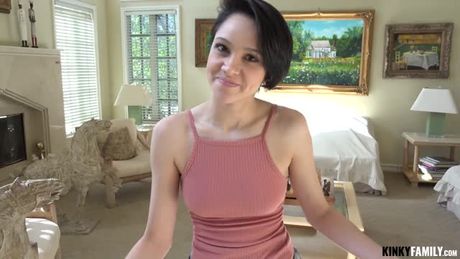 Kinky Family - Stepsis wants my cock for bday