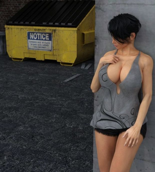 Sexy MILF with epic cleavage