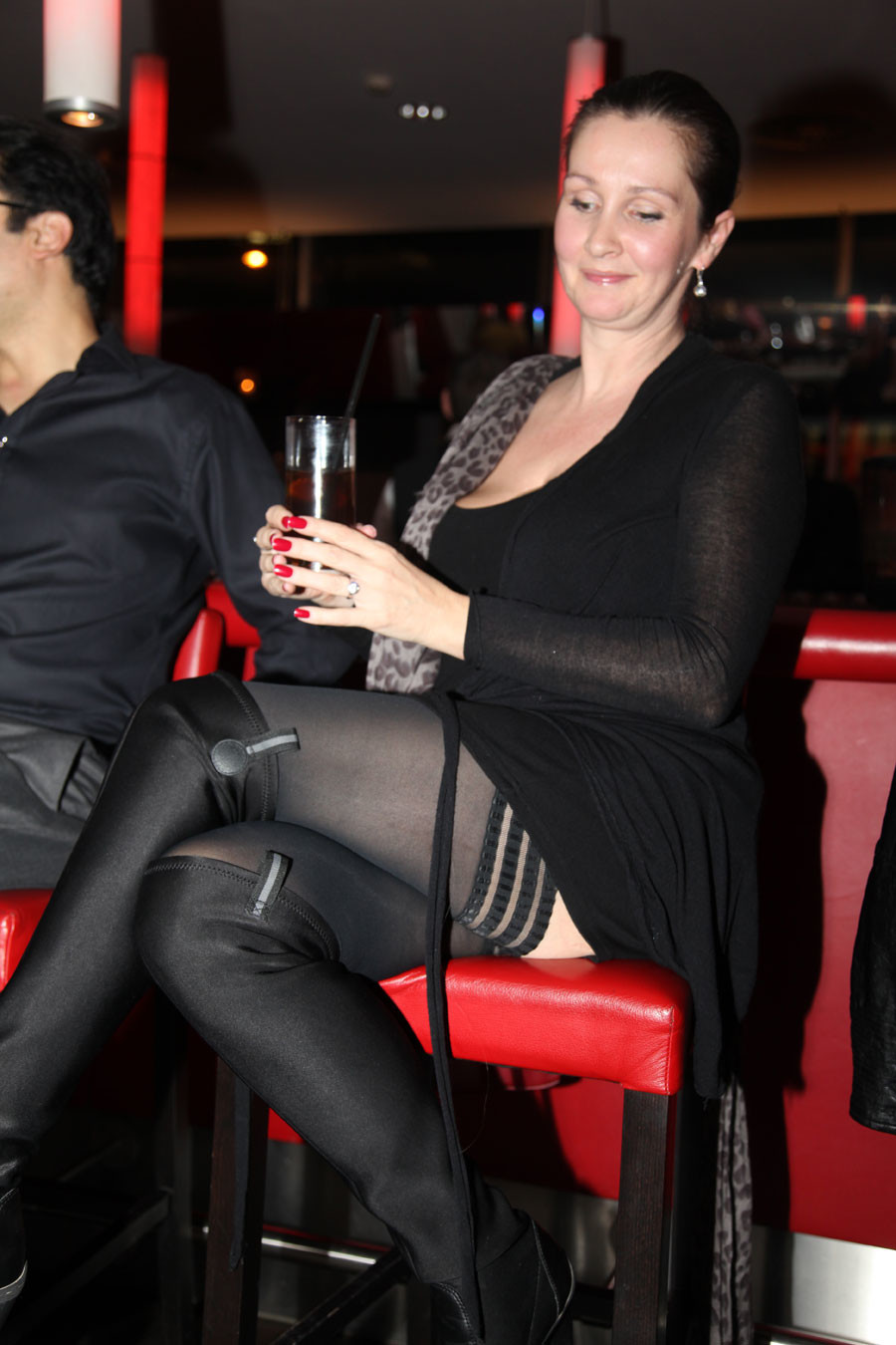 Stockingtops Candid