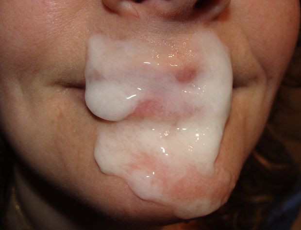 Kissed by cum