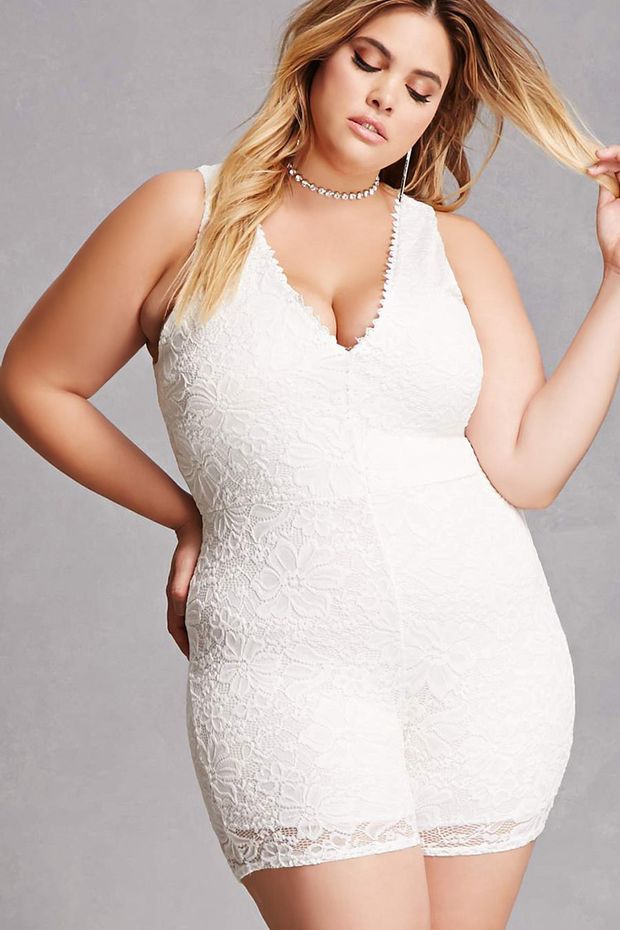 white Lace Romper