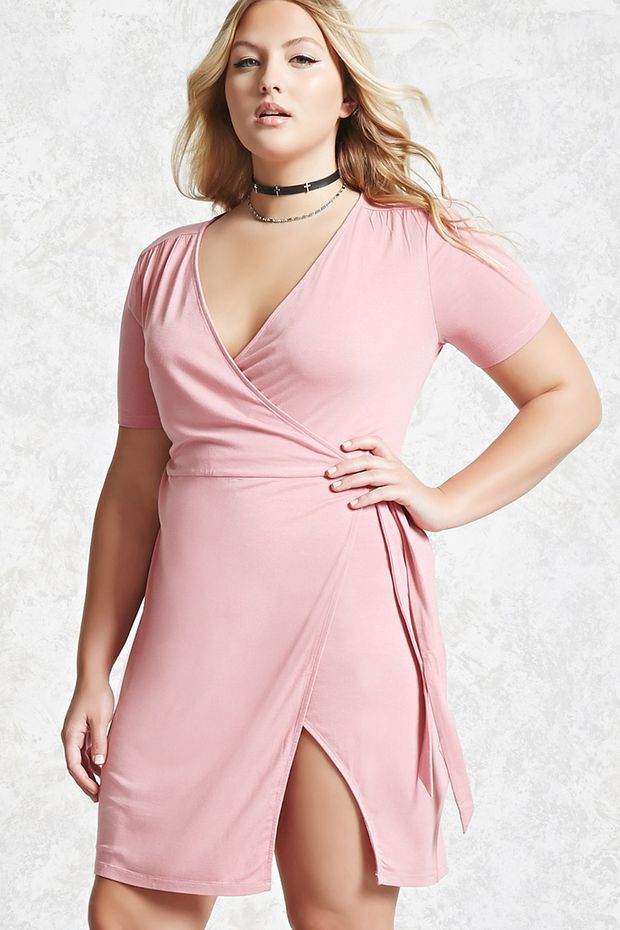 Surplice Wrap Dress