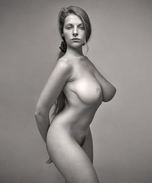 Beautiful black and white nude photo