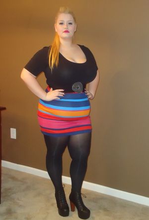 Multi Colored Mini Skirt