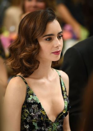 Lily Collins - 5'5''- Luncheon In L.A. 1-7-17....Pretty Kisses!