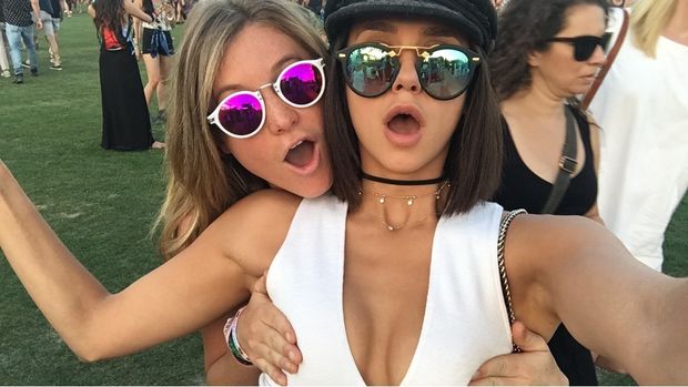 Nina Dobrev and Friend