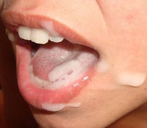 Cum in her mouth