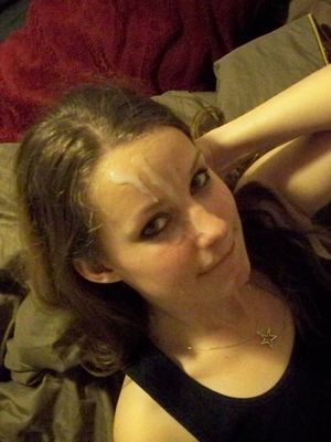 Semen makes this woman happy