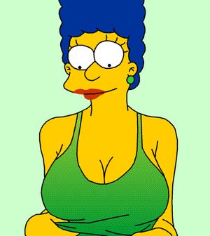 Marge flashing boobs