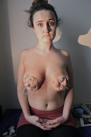 Bethan Adams Stringer makeup artist -- old man faced tits