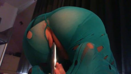 Oops I masturbate in ripped stockings