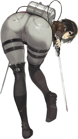mikasa's fat butt