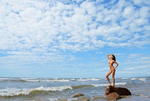 Latvia Aug 13, 2012 Hans de Rooij At the beach of Red Rocks Latvia