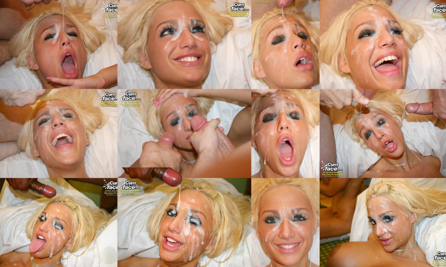 Jayna James getting covered in cum