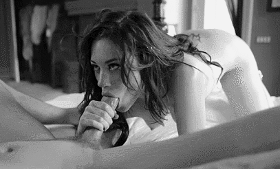 Ilovestrapon - BLOWJOB GIF B&W