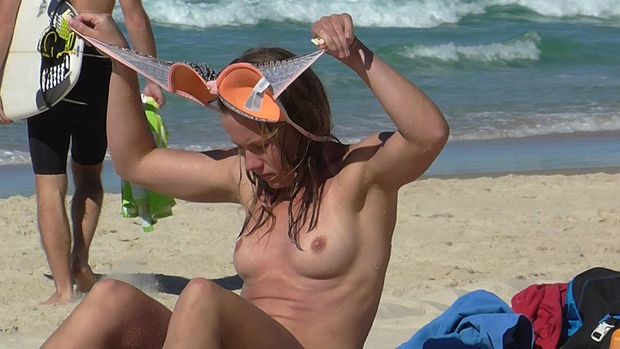 At the beach